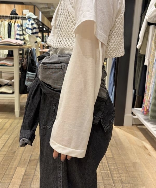 原口 愛さんの「BEAMS WOMEN｜シアー ナンバリング フットボール」を使ったコーディネート