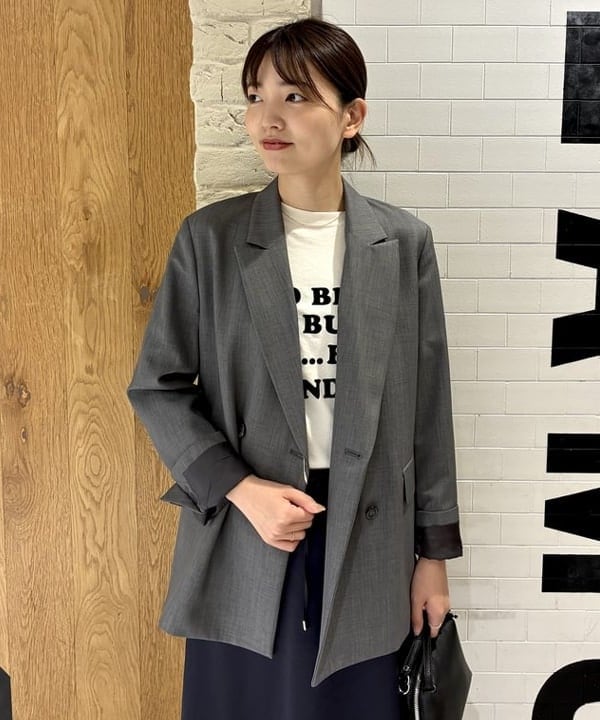 ヒライさんの「BEAMS WOMEN｜ダブルブレスト ジャケット」を使ったコーディネート