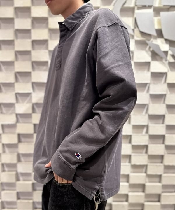 Yutoさんの「BEAMS WOMEN｜【別注】Champion / Rugger Shirt」を使ったコーディネート