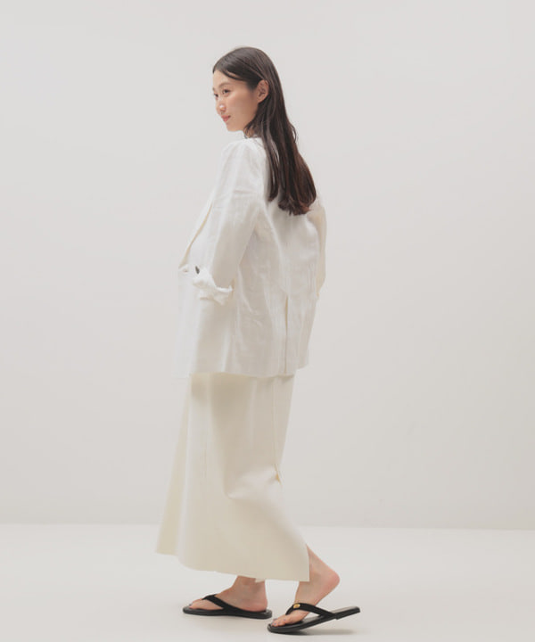 隈元 楓さんの「BEAMS WOMEN｜ダブルブレスト リネン ジャケット」を使ったコーディネート