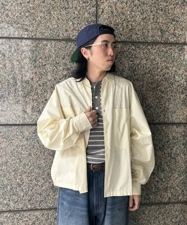 深澤 琥太郎さんの「BEAMS WOMEN｜ワイドアーム レギュラーカラーシャツ」を使ったコーディネート