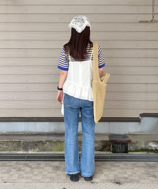 カタヤマ アヤさんの「BEAMS WOMEN｜裾 フレアー キャミソール」を使ったコーディネート