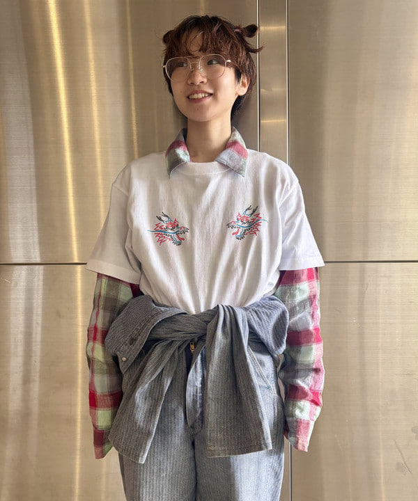 みりさんの「MOJITO / ABSHINTH SHIRT Linen Plaid」を使ったコーディネート