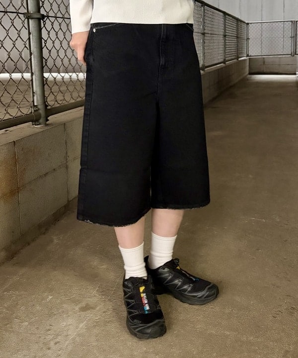 むりょさんの「BEAMS WOMEN｜upper hights / THE LIAMSHT デニム ショートパンツ」を使ったコーディネート