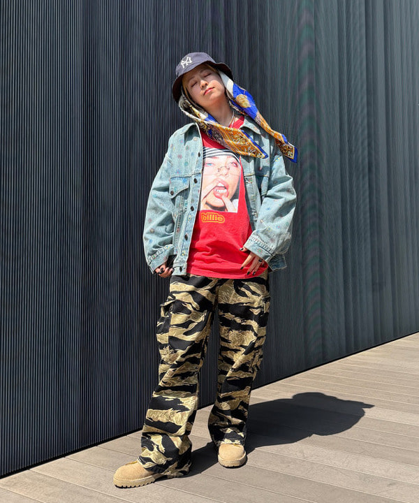 Heg.さんの「【別注】NEW ERA / MLB リバーシブル バケットハット」を使ったコーディネート