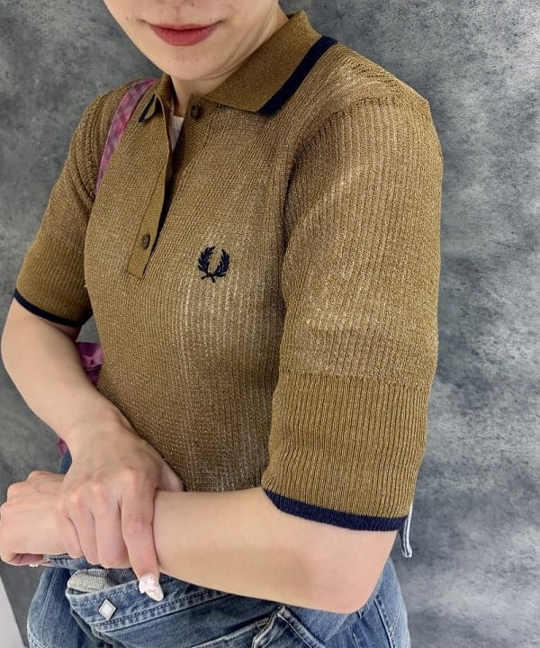 遠藤 かなたさんの「BEAMS WOMEN｜【別注】FRED PERRY / リブ ニット シャツ」を使ったコーディネート