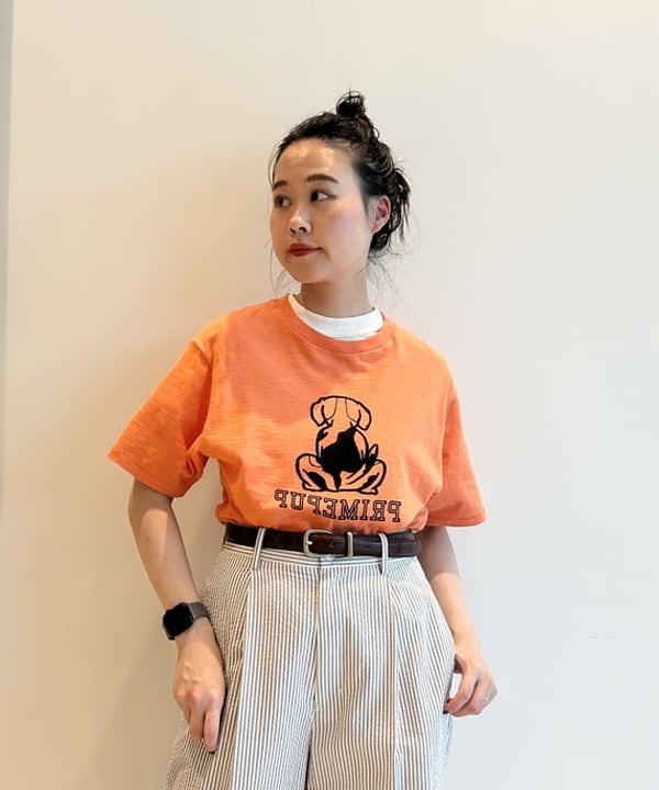 清水 彩乃さんの「BEAMS WOMEN｜シアサッカー スラックス」を使ったコーディネート