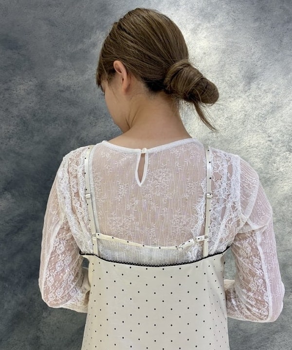 遠藤 かなたさんの「BEAMS WOMEN｜レース テープ キリカエ Tシャツ」を使ったコーディネート