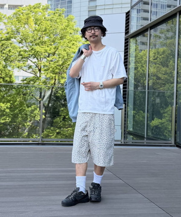 BAKU(東江 漠)さんの「BEAMS WOMEN｜プリント ダブルニーショーツ【ワイドストレートフィット】」を使ったコーディネート