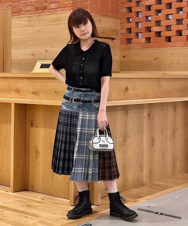 極美品 伊製 インターナショナルギャラリービームス パンチングレザー M 茶 ビームス みなとみらい（1189530） スタイリング・コーディネイト｜BEAMS