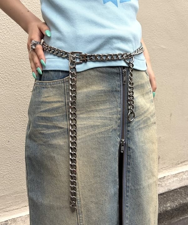 まゆちゃんさんの「BEAMS WOMEN｜オーバーダイ デニム スカート」を使ったコーディネート