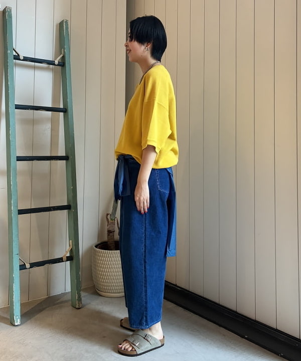 ミナミマリコさんの「BEAMS WOMEN｜Sanca / Cotton Hemp Surf Knit Crew」を使ったコーディネート