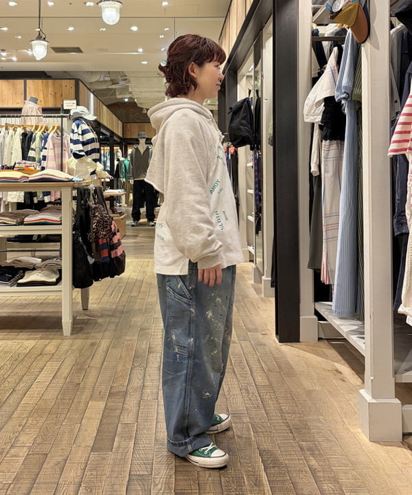 原口 愛さんの「BEAMS WOMEN｜【別注】Lee &times; maturely / リメイク ユーズド パンツ」を使ったコーディネート