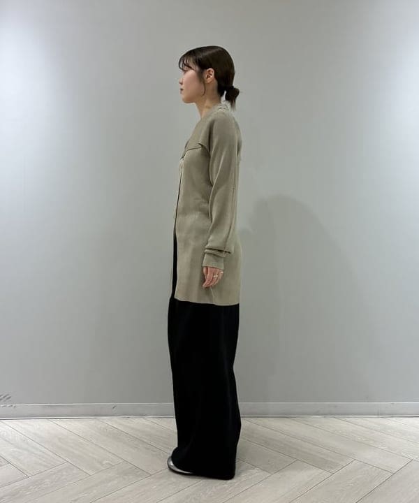 菜月さんの「BEAMS WOMEN｜TAN / 2ピース リブ カーディガン」を使ったコーディネート