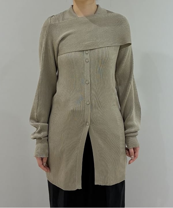 菜月さんの「BEAMS WOMEN｜TAN / 2ピース リブ カーディガン」を使ったコーディネート