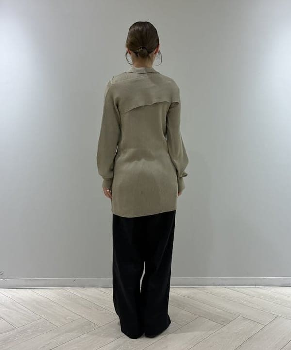 菜月さんの「BEAMS WOMEN｜TAN / 2ピース リブ カーディガン」を使ったコーディネート