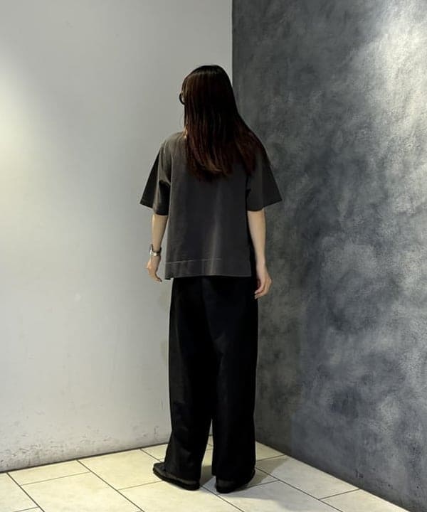 ササキさんの「BEAMS WOMEN｜【別注】Champion / ハーフ ジップ Tシャツ」を使ったコーディネート