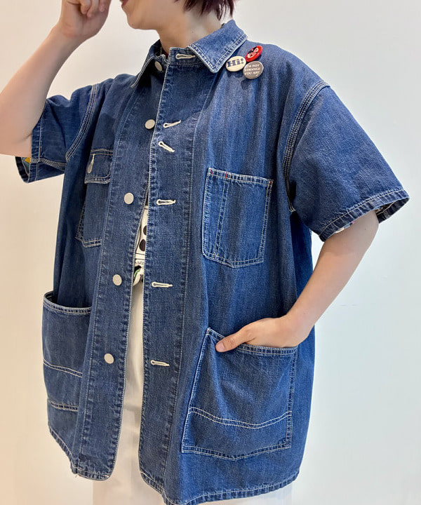 木村 梨香さんの「BEAMS WOMEN｜デニム カバーオール ショートスリーブ」を使ったコーディネート