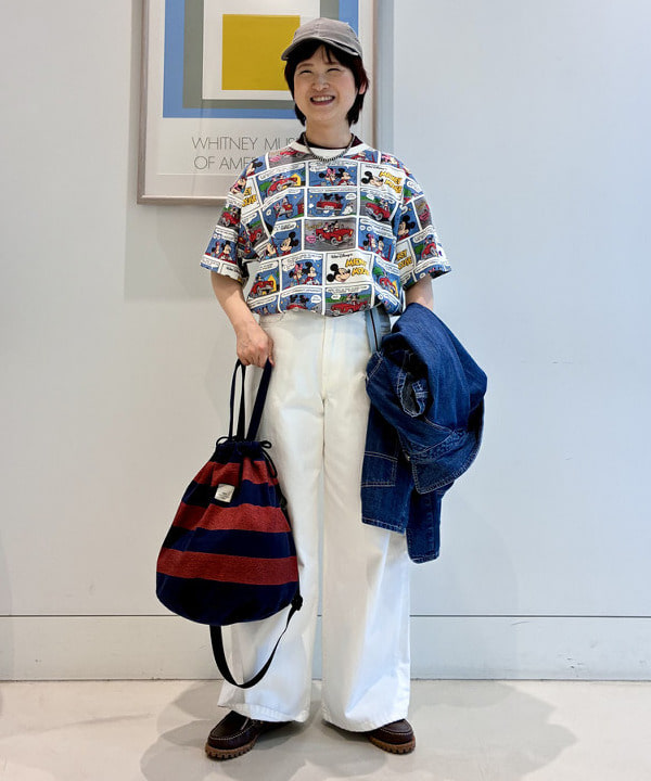 木村 梨香さんの「BEAMS WOMEN｜デニム カバーオール ショートスリーブ」を使ったコーディネート