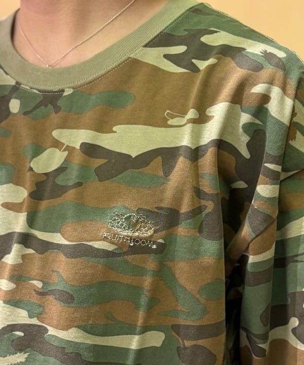 【希少】カモフラージュ柄 フリーストレーナー　beams BEAMS（ビームス）Camo Print Thermal Crew Neck（Tシャツ・カットソー