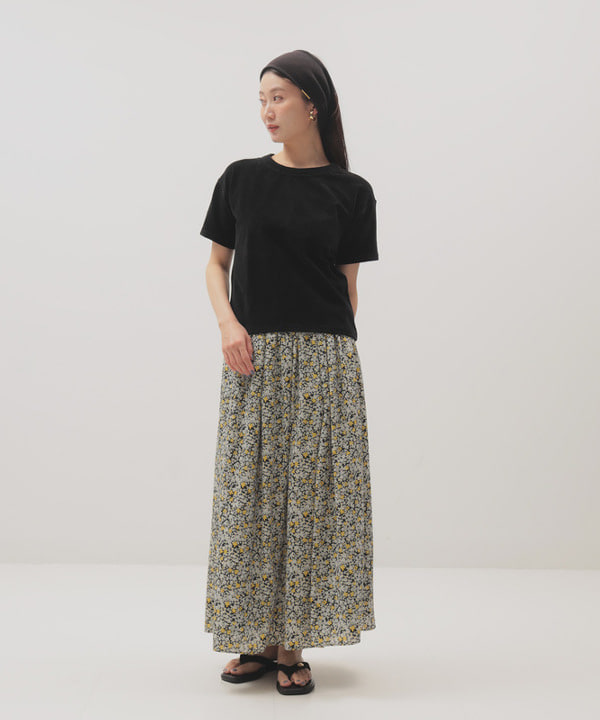 隈元 楓さんの「BEAMS WOMEN｜MAISON CORNICHON / クラシック ショートスリーブ Tシャツ」を使ったコーディネート