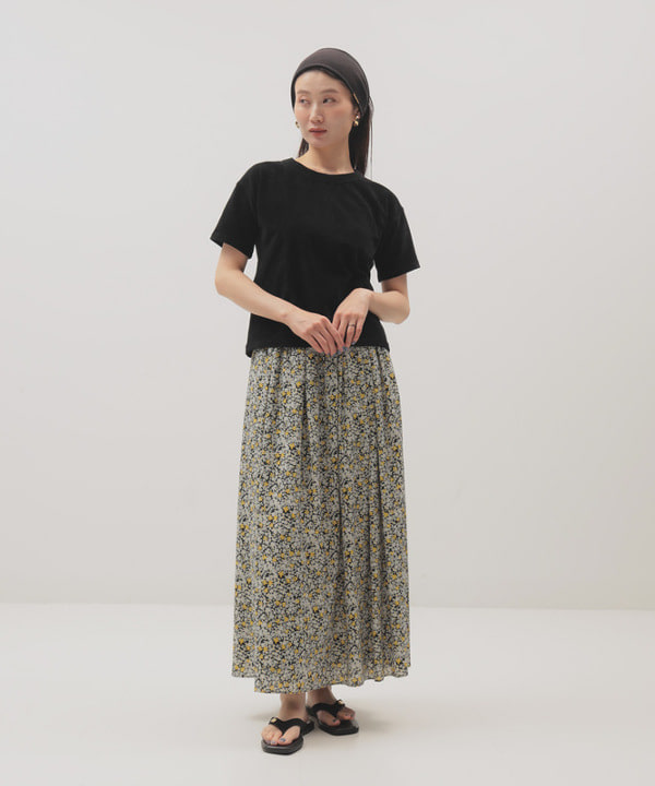 隈元 楓さんの「BEAMS WOMEN｜MAISON CORNICHON / クラシック ショートスリーブ Tシャツ」を使ったコーディネート