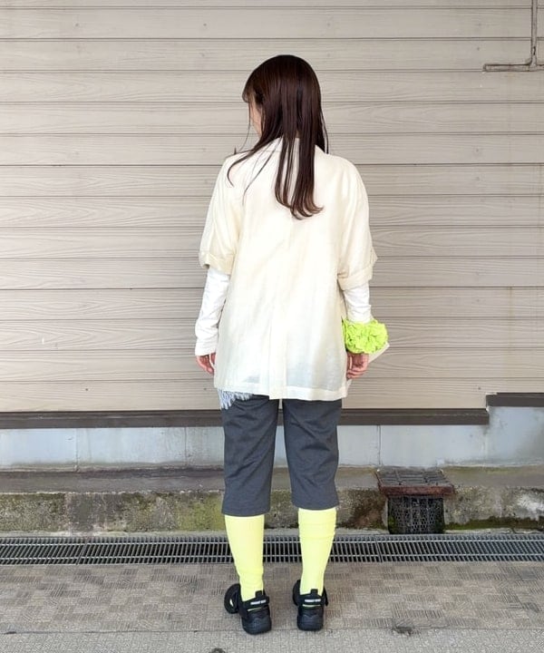 カタヤマ アヤさんの「BEAMS WOMEN｜リンクル ドルマン 2ボタン ダブル ジャケット」を使ったコーディネート