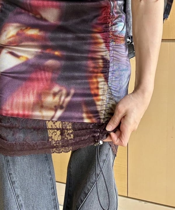 ハルキ　モモナさんの「BEAMS WOMEN｜デニム フレア パンツ」を使ったコーディネート