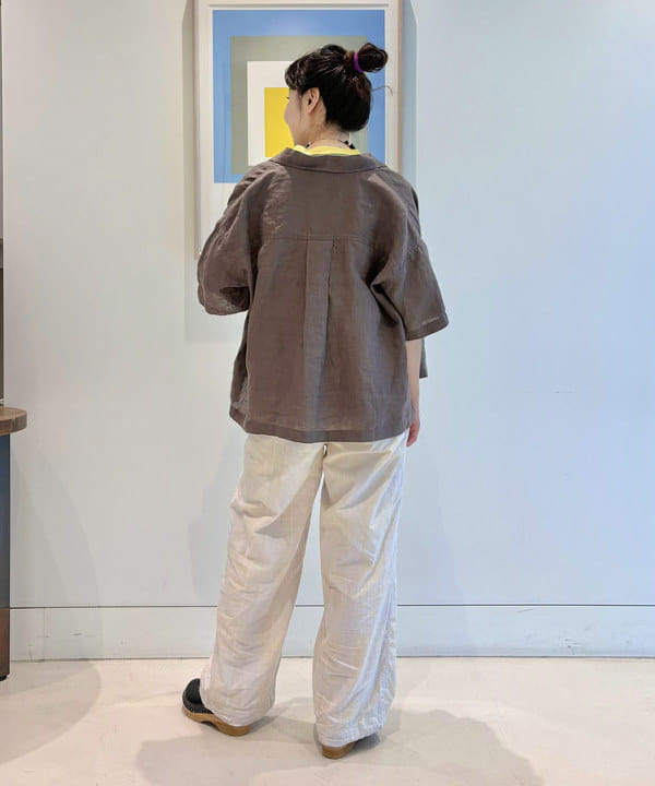 おのすさんの「BEAMS WOMEN｜チェック ストライプ ヘムコード パンツ」を使ったコーディネート