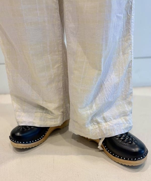 おのすさんの「BEAMS WOMEN｜チェック ストライプ ヘムコード パンツ」を使ったコーディネート