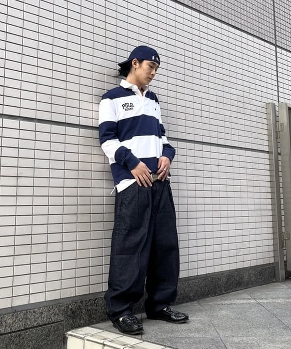 菊田 悠さんの「BEAMS WOMEN｜BEAMS PLUS / 2プリーツ デニム トラウザーズ」を使ったコーディネート