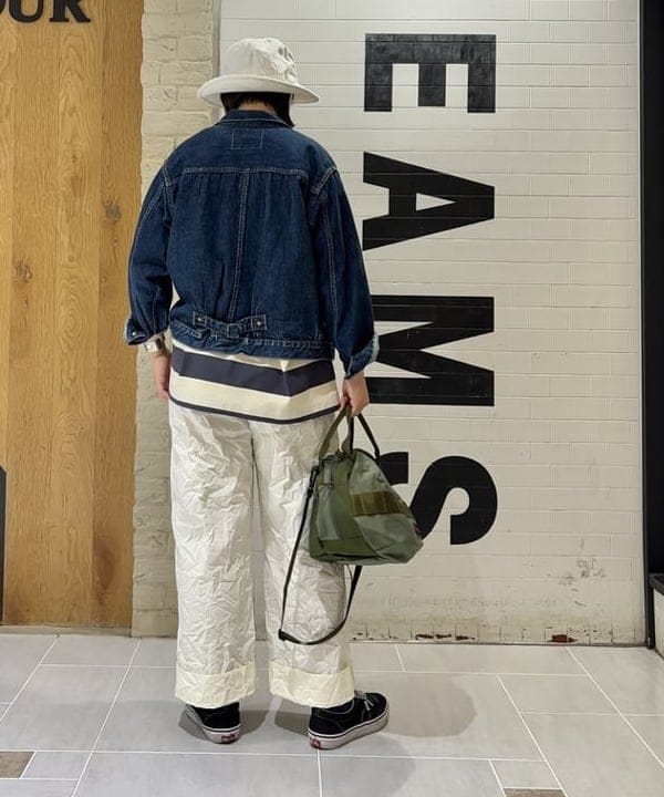 つぼさんの「BEAMS WOMEN｜【別注】LACOSTE / ボーダー Tシャツ」を使ったコーディネート