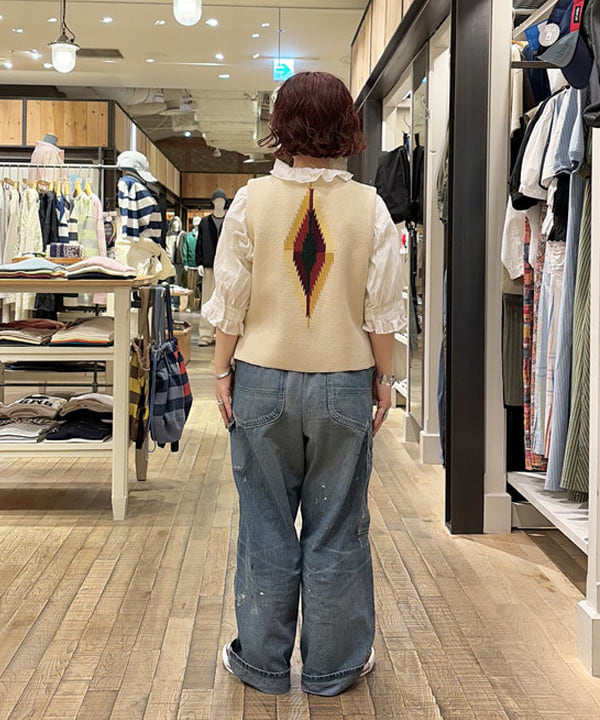 原口 愛さんの「BEAMS WOMEN｜【別注】Lee &times; maturely / リメイク ユーズド パンツ」を使ったコーディネート