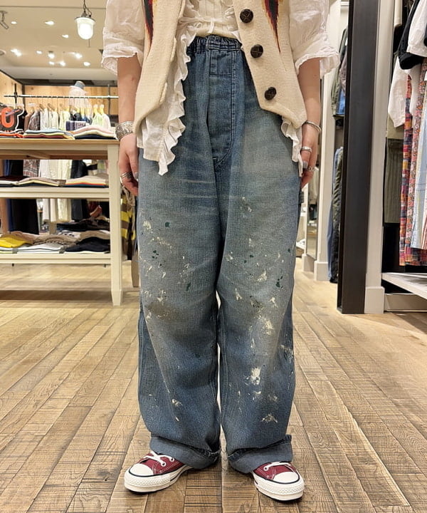 原口 愛さんの「BEAMS WOMEN｜【別注】Lee &times; maturely / リメイク ユーズド パンツ」を使ったコーディネート