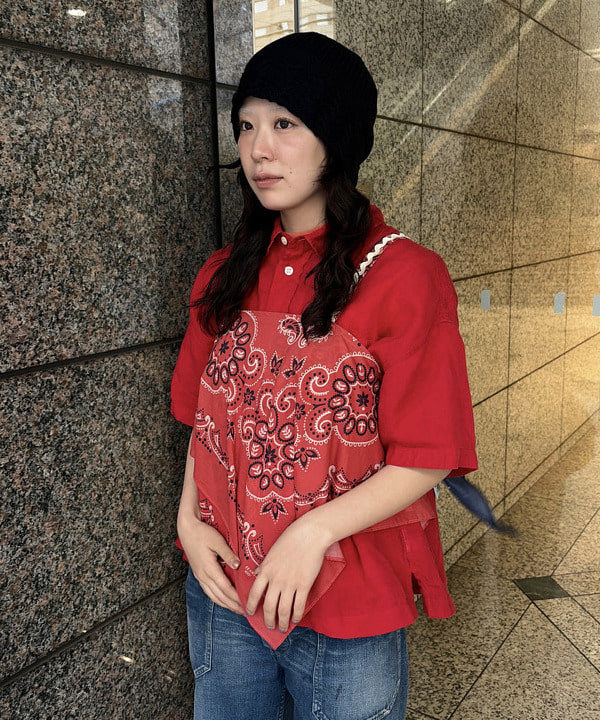 ばるたんさんの「BEAMS WOMEN｜リネン ソリッド ショートスリーブ ＜イージーケア＞」を使ったコーディネート