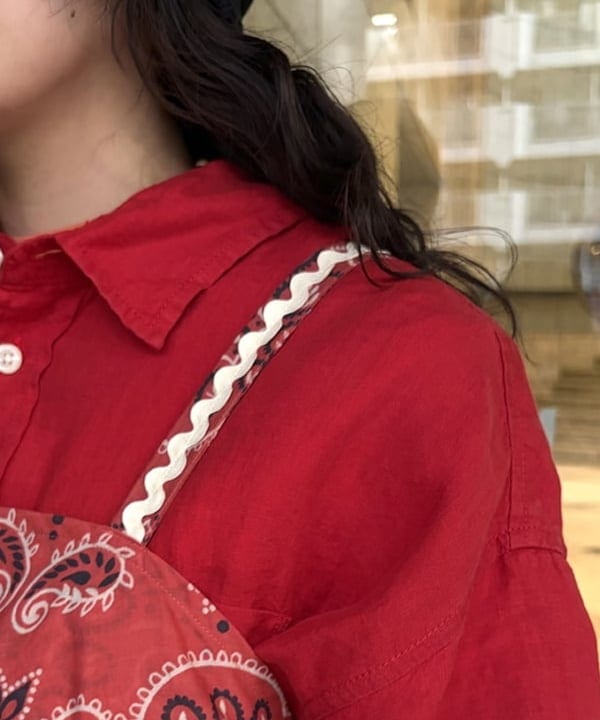 ばるたんさんの「BEAMS WOMEN｜リネン ソリッド ショートスリーブ ＜イージーケア＞」を使ったコーディネート