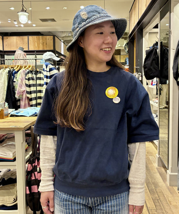 サイトウ　トモミさんの「BEAMS WOMEN｜【別注】Healthknit / クルーネック ロングスリーブ Tシャツ」を使ったコーディネート