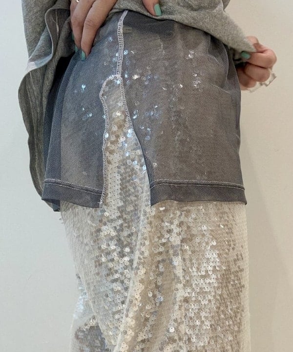 ナツハさんの「BEAMS WOMEN｜maturely / スパンコール ハーフ パンツ」を使ったコーディネート