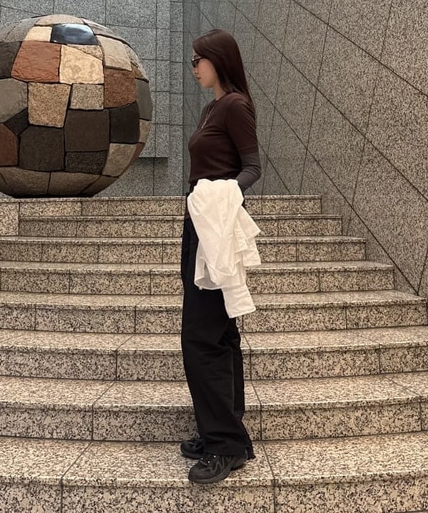 amiriさんの「BEAMS WOMEN｜AK+1 / シアー Tシャツ」を使ったコーディネート