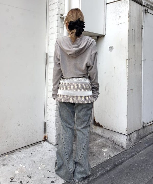 まゆちゃんさんの「BEAMS WOMEN｜デニム フレア パンツ」を使ったコーディネート