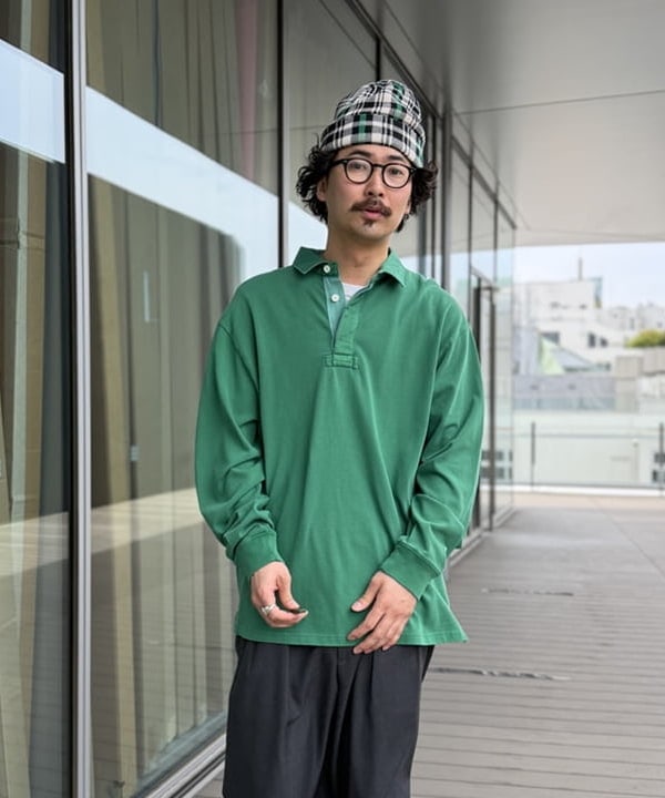 BAKU(東江 漠)さんの「BEAMS WOMEN｜【別注】Champion / Rugger Shirt」を使ったコーディネート