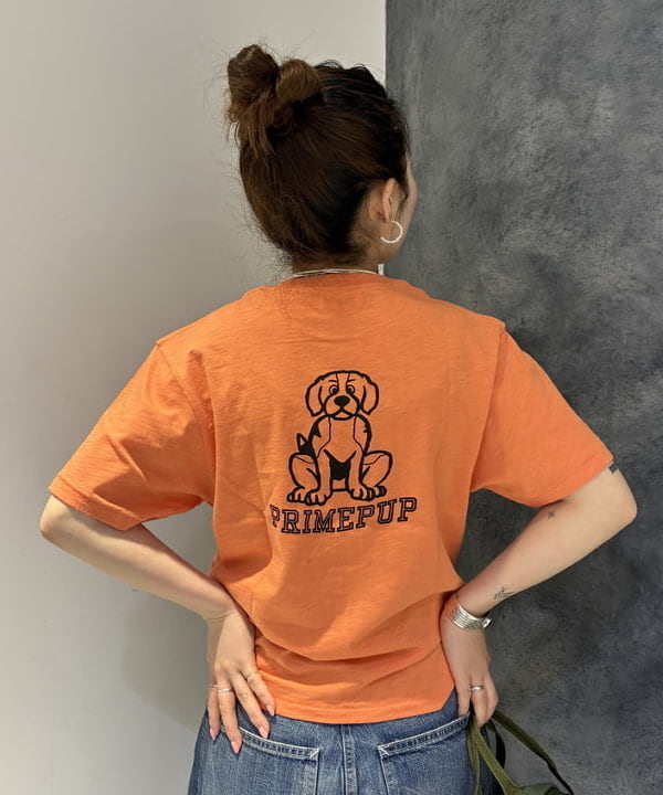 モモさんの「BEAMS WOMEN｜ボーイ ドッグ Tシャツ」を使ったコーディネート