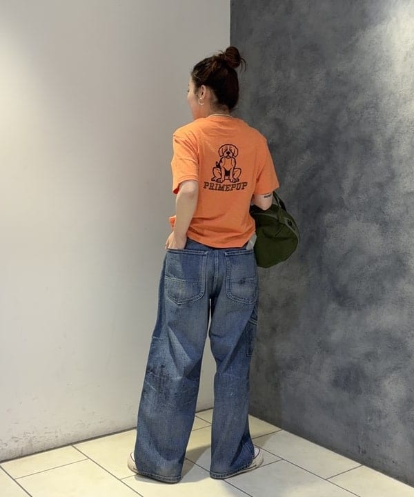 モモさんの「BEAMS WOMEN｜ボーイ ドッグ Tシャツ」を使ったコーディネート