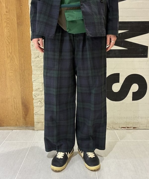 キラリさんの「BEAMS WOMEN｜チェック ダブル ジャケット ＜オフィスカジュアル / セットアップ対応 / オンオフ兼用＞」を使ったコーディネート