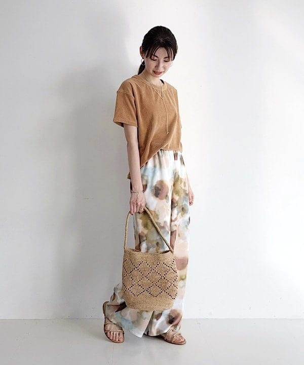 shibataさんの「BEAMS WOMEN｜MAISON CORNICHON / クラシック ショートスリーブ Tシャツ」を使ったコーディネート
