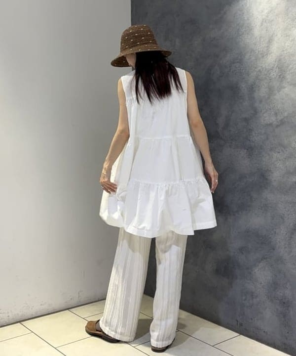 ササキさんの「BEAMS WOMEN｜Gymphlex / ティアード ノースリーブ チュニック」を使ったコーディネート