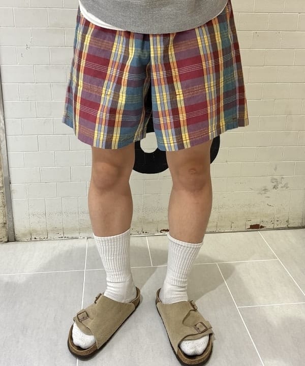 てらきたさんの「BEAMS WOMEN｜GYM Shorts Heavy Madras」を使ったコーディネート