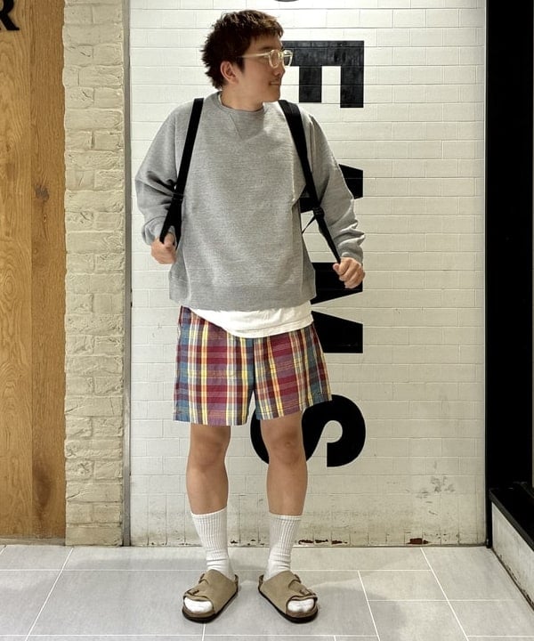 てらきたさんの「BEAMS WOMEN｜GYM Shorts Heavy Madras」を使ったコーディネート