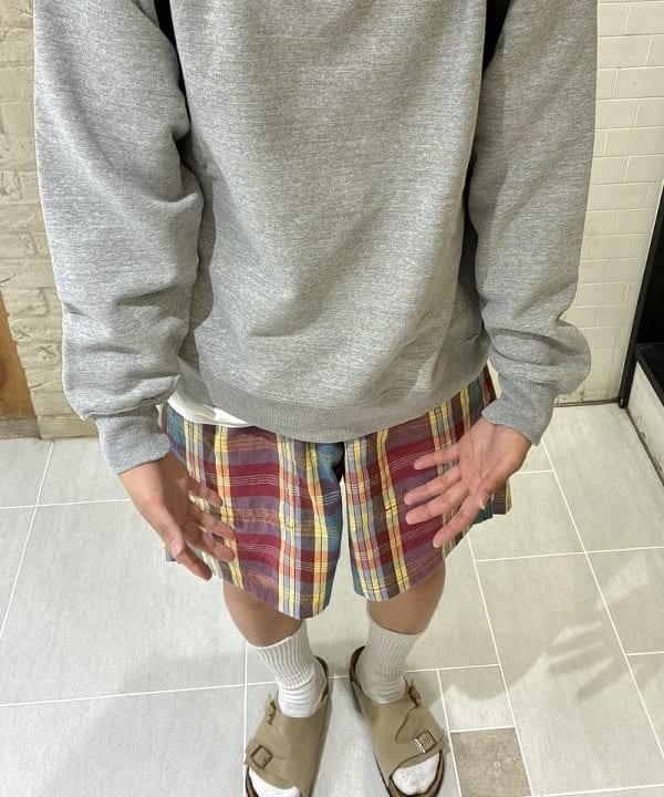 てらきたさんの「BEAMS WOMEN｜GYM Shorts Heavy Madras」を使ったコーディネート