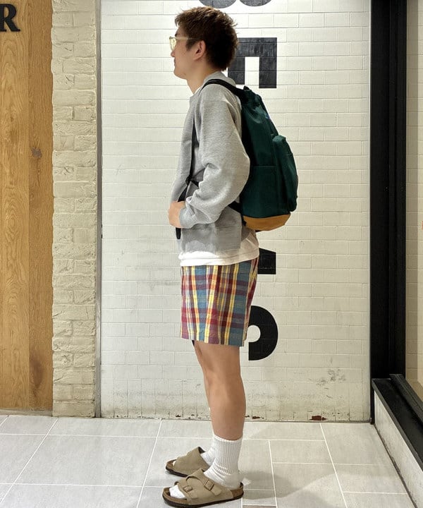 てらきたさんの「BEAMS WOMEN｜GYM Shorts Heavy Madras」を使ったコーディネート